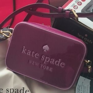 Kate Spade Purple Camera Crossbody NWT